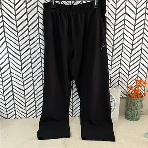 Men’s Head Black Joggers With Elastic Waistband, Size Large